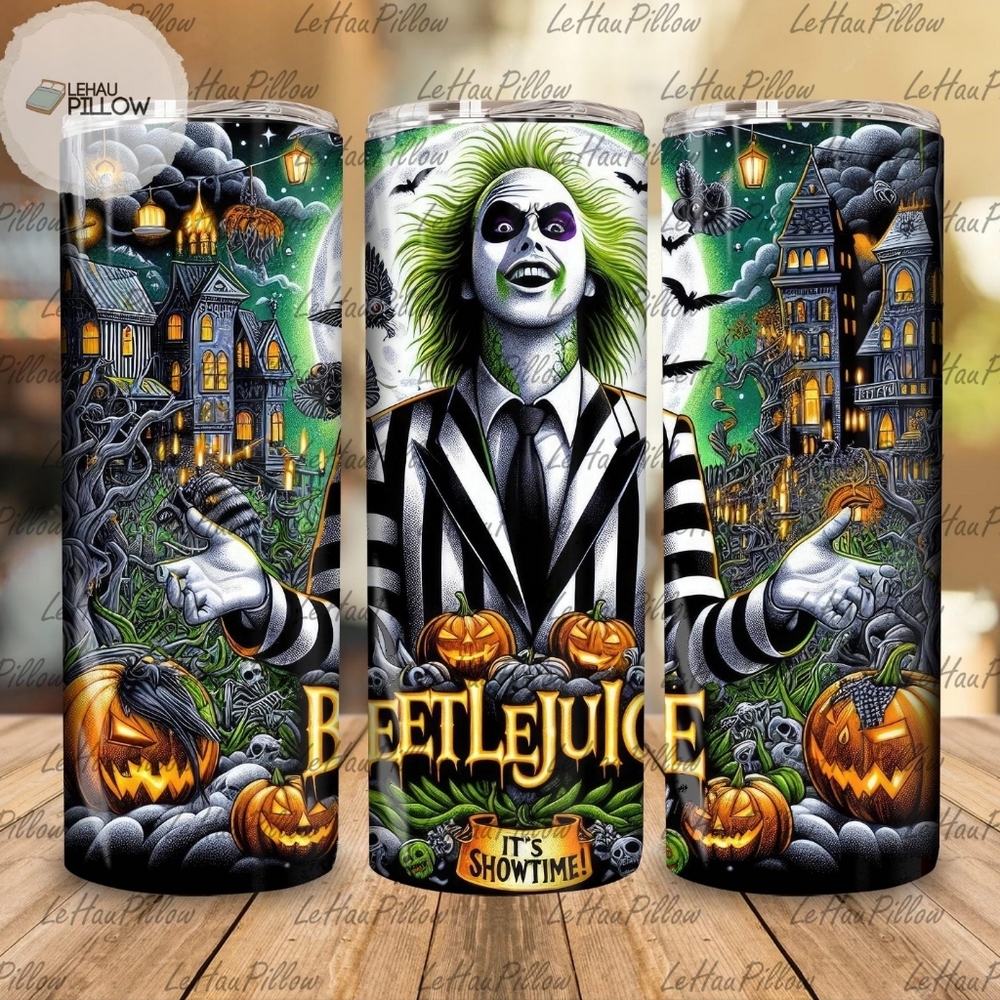 (1) Halloween Tumbler, Tumbler With Straw